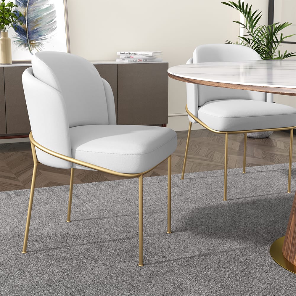 MidCentury Modern 7 Piece Dining Room Sets 1200mm Round Dining Table